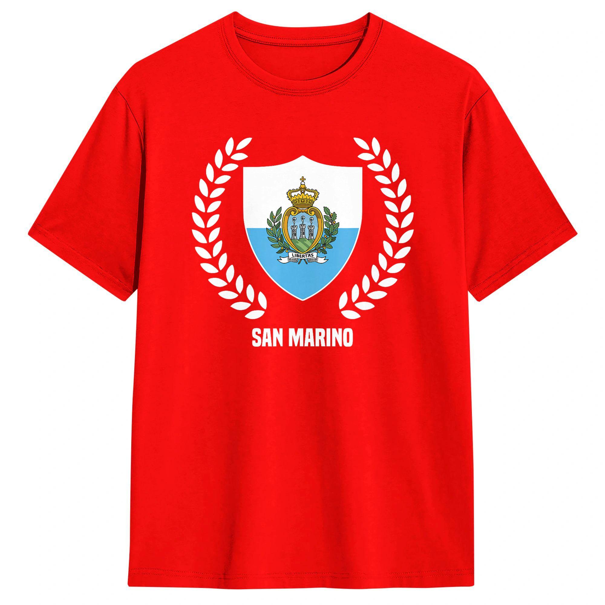 San Marino T Shirt Mens  100 Cotton Fashion for Male TShirt Round Neck  Tee Shirt Short Sleeve Tops Printing S