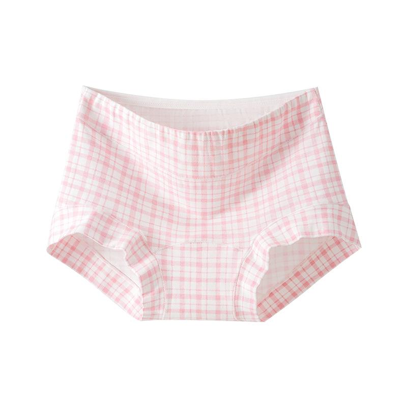 Intimo da Donna Taglie Forti in Puro Cotone a Vita Alta con Fascia Addominale Antibatterico a Cavallo Lungo con Angolo Piatto