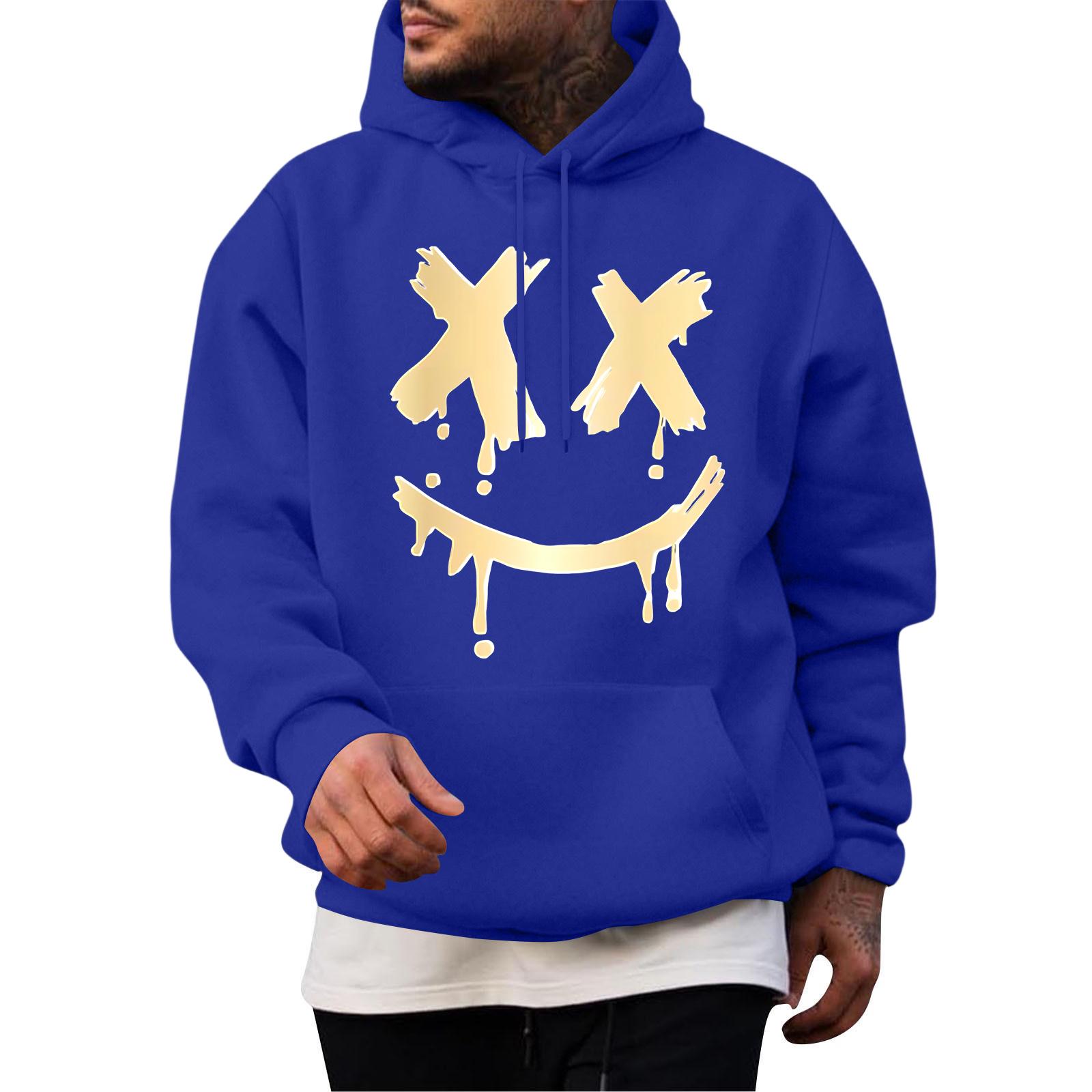 

Мужская повседневная толстовка модная толстовка с капюшоном для отдыха топы подростковая уличная мода рубашка с длинным рукавом теплая L