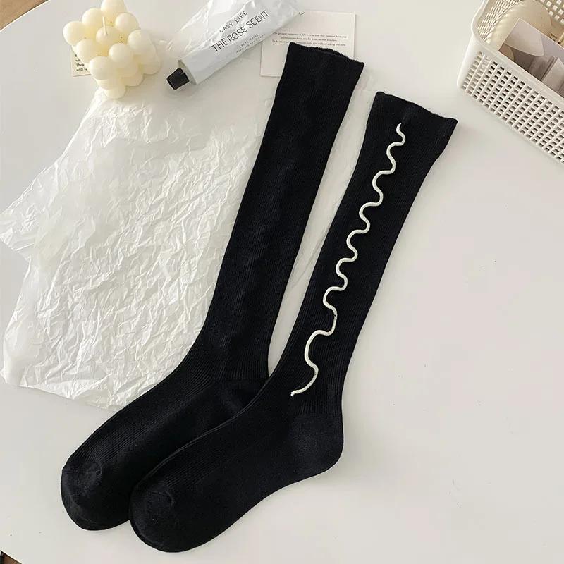 Stockings Women JK Japanese Style Solid Color Long Socks Women Stockings JK Lolita Sweet Girls Kawaii Cute Knee Socks Stockings