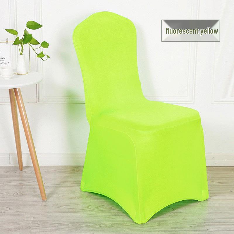 Stretchable Red and White Universal Chair Cover for Weddings, Banquets, Hotels