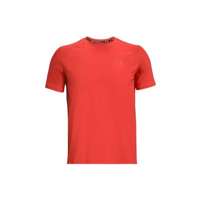 Logo Print Solid Color Running Crew Neck Short Sleeve T-Shirt Men Tops Orange 1361928-860