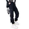 Women's Hip Hop Ankle-Tie Cargo Pants - Trendy Straight-Leg Loose Fit for Spring/Autumn