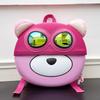 Schoolbag new cartoon kindergarten eggshell schoolbag cute sunglasses bear casual backpack boys and girls outdoor small backpack