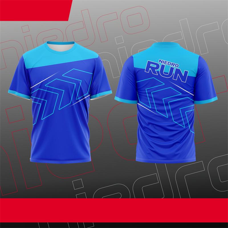 Modische Lauf-Sport-T-Shirts Sommer Schnelltrocknend Outdoor Fitness 3D-bedruckte T-Shirts Trend Oversized Atmungsaktiv Trainingsanzug-T-Shirts