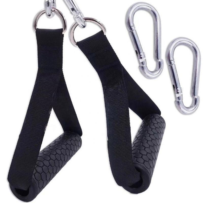 1 Pair Pull Up Resistance Bands Handles Nonslip Grip Handle Attachments for Pull Up Bar, Barbells and Resistance Bands