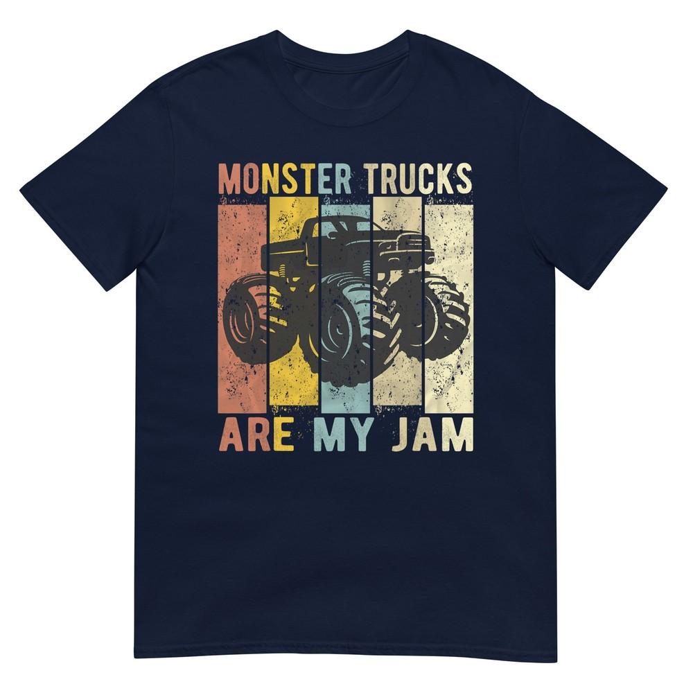 Monster Trucks Are My Jam Vintage Retro Monster Truck Tshirt Small
