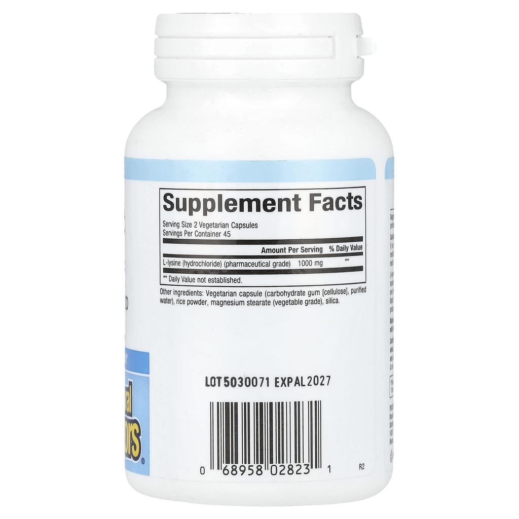 L-Lysine, 500Mg, 90 Veggie Caps