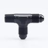 AC PERFORMANCE -3 AN Male Flare To 1/8" NPT On Run Tee Fitting Adapter Aluminum Black