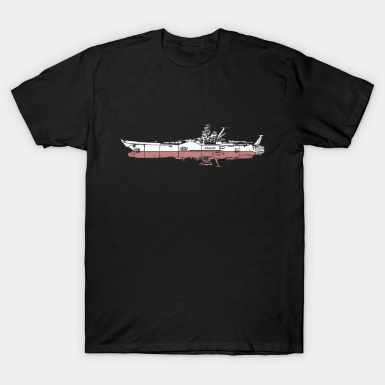 Space Battleship Yamato Mens Summer 100 Cotton Short Sleeve ONeck Unisex T Shirt New Size S3XL S