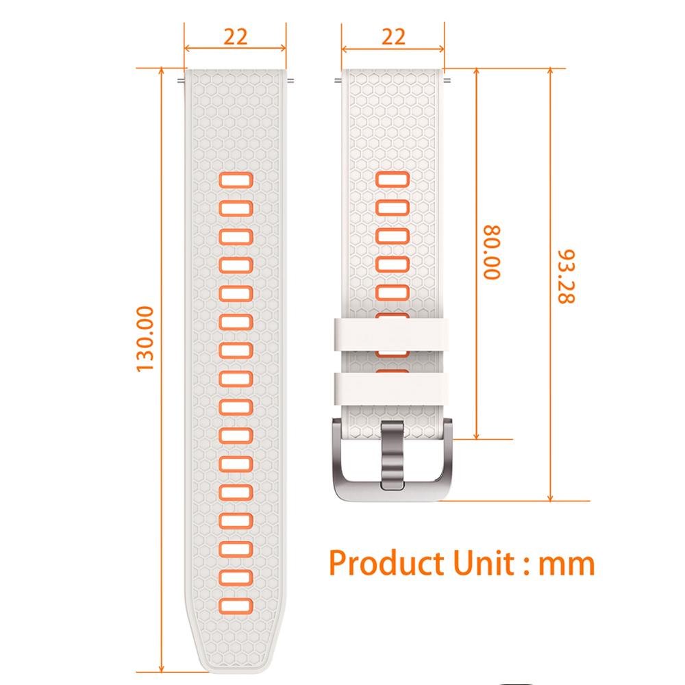 22mm Silicone Soft Strap For Huawei Watch 5 4 pro/GT 6 5 4 3 2 46mm Sports Watchband For Huawei Watch GT6 Pro 46mm Belt Bracelet