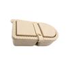 Portable Double Compartment Snacks Box Silicone Leak Proof Dishwasher Safe Food Container For Outdoor And Home Use