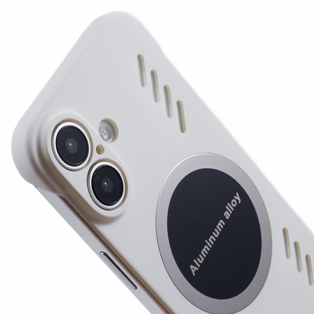 Für iPhone 16 Plus Hülle Hart PC Rahmenlos Wärmeableitung Handyhülle