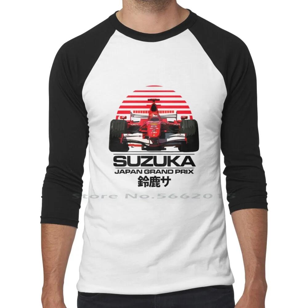 Michael Schumacher Suzuka Japonská Grand Prix Tričko 100% Bavlna Závodní Jezdec Michael Schumacher Schumacher F2002 Závodní