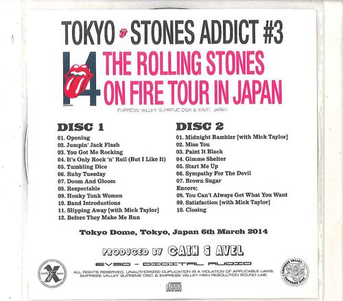 

CD ROLLING STONES - Tokyo Stones Addict#3 EVSD675 EMPRESS VALLEY Япония Рок Б/У
