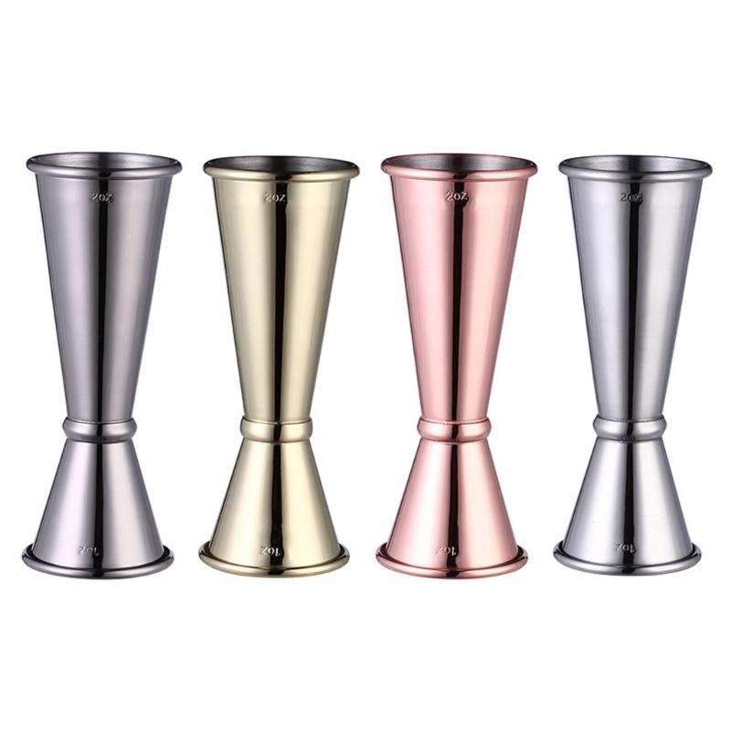 Cocktail Bar Stainless Steel Japanese Design Double-headed Spirit Measuring Cup for Home Bar Party Bar Accessories Club