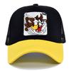 Cartoon Embroidered Baseball Cap Teddy Duck Tongue Cap Mesh Cap Puppies Personalized Embroidery Curved Sunshade Mesh Cap