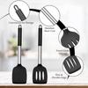 2PCS Silicone Spatula Set Heat Resistant Non-Stick Cooking Utensils Tools for Baking Frying Steak Cookware Cooking Tool Set