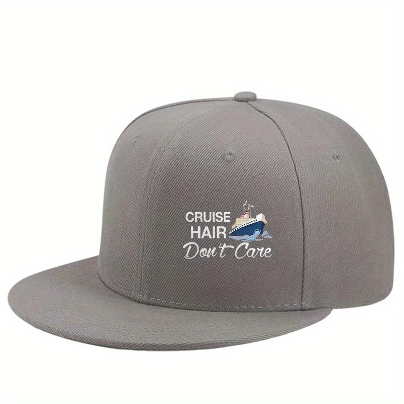 Cruise Hair Dont Care Funny Cruise Ship Baseball Cap Unisex Adjustable Breathable Casual Hat
