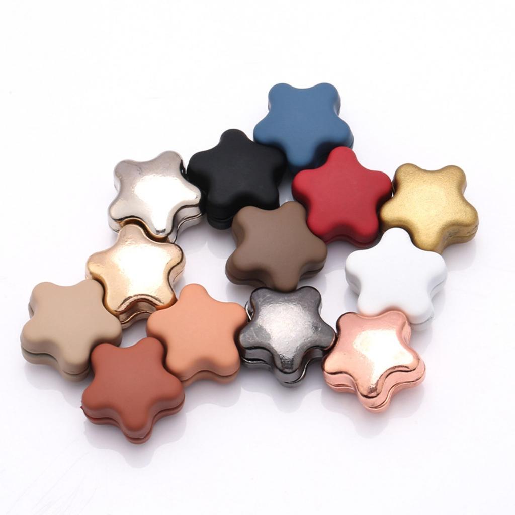 Clips Magnetic pentru Cămașă și Pantaloni, Clips Magnetic Compact Detașabil - Potrivit pentru Cămăși, Guler, Manșete, Eșarfe - Accesorii Decorative în Culori Mixte