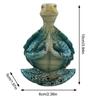 Yoga Sit Meditation Sea Turtle Artwork Decorations Mini Meditation Desktop Decor Buddha Zen Yoga Frog Garden Statue Ornament