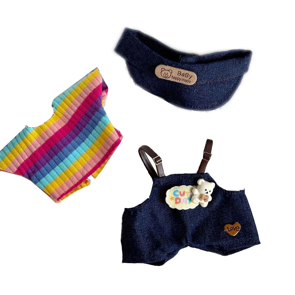 

Набор из 3 предметов: рубашка, кепка, брюки для кукол 17 см. Милая кукольная одежда, модный и очаровательный наряд на день (OOTD) для украшения куклы, аксессуары