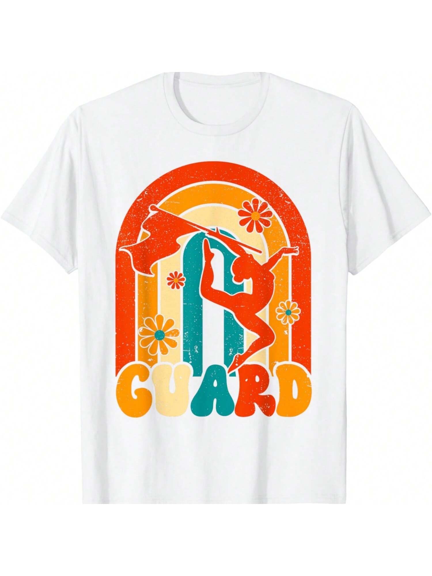 

Retro Rainbow Color Guard Women s Cotton TShirt, Premium Cotton Quality Print, Durable And Fashionable XXXXXL чёрный