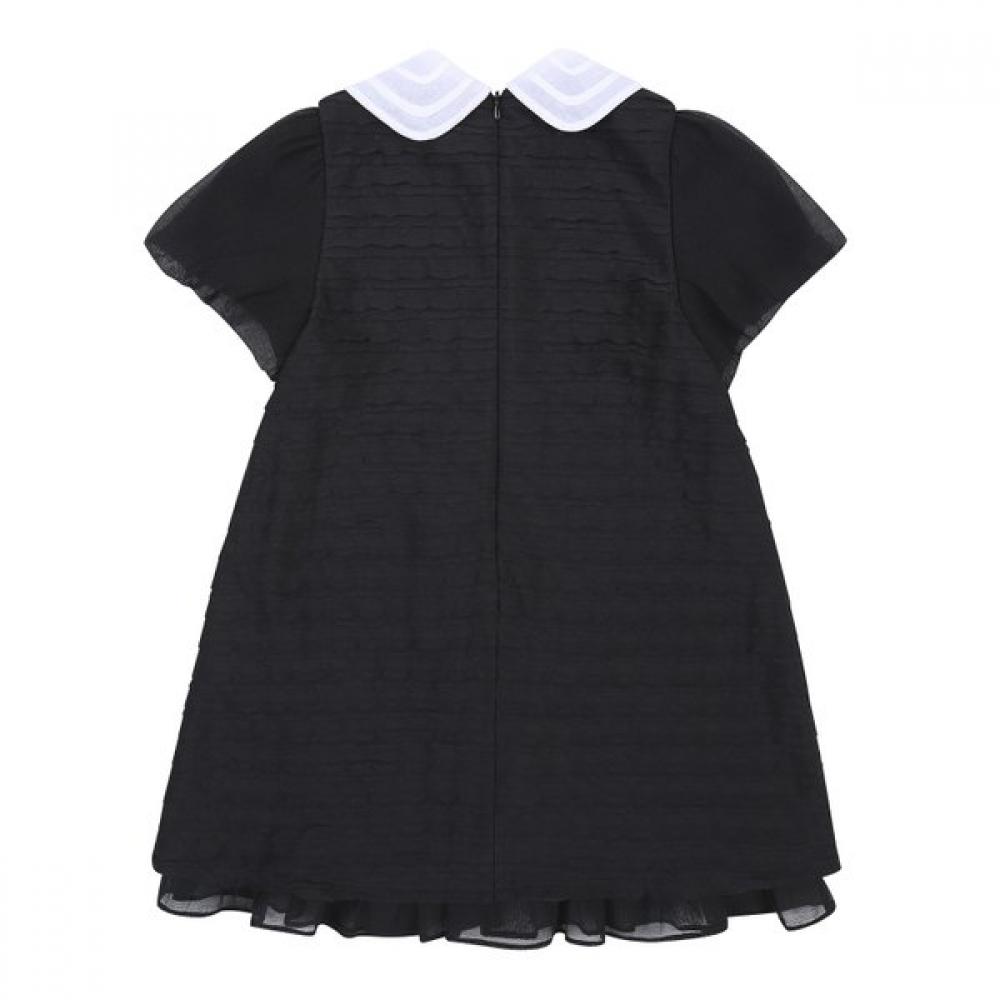 The Coffee Bean   Tea Leaf Black Lace Frill Dress Bz24op03bk