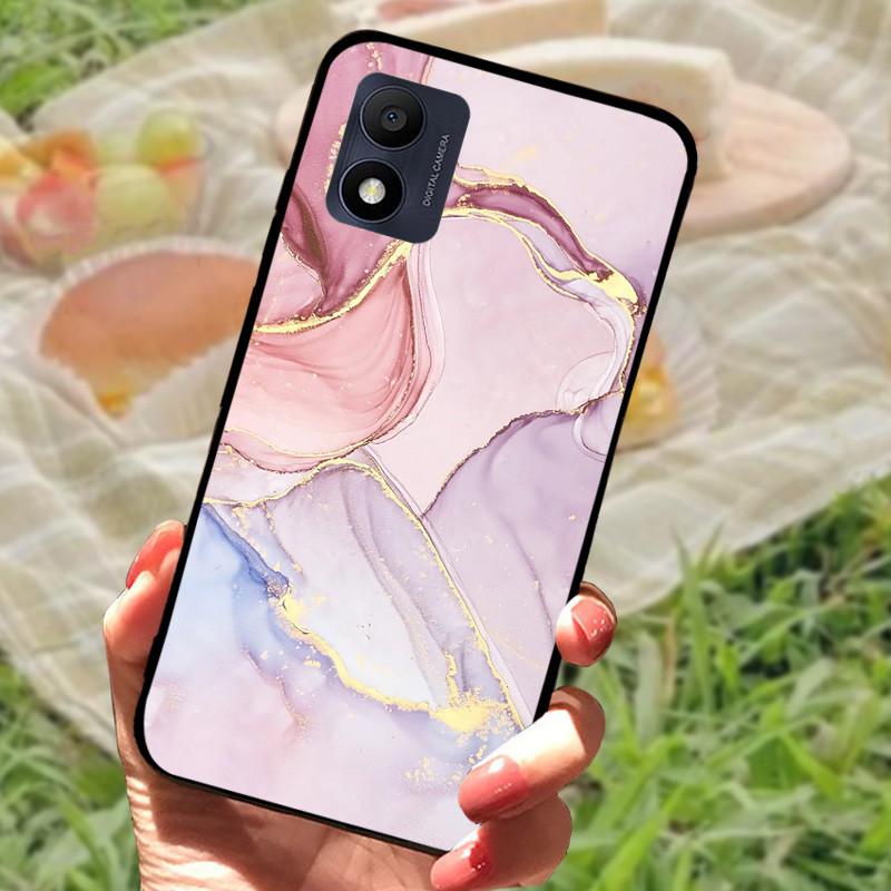 Etui do Alcatel 1B 2022 5031D 5031G Czarne Etui Silikonowe Miękkie TPU Pokrowiec na Telefon Fundas Case Dla Alcatel 1B 2022 5.5" Etui z Zderzakiem