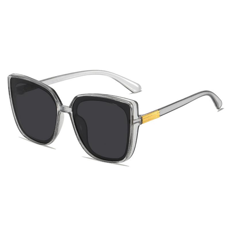 Box Sunglasses Big Face Trendy Sunglasses Women'S Retro Glasses Same Sunglasses
