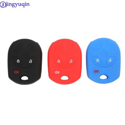Jingyuqin Remote Car Key Case Silicone For FORD Expedition Mustang F150 F250-350 Super Duty Accessories 2 3 4B