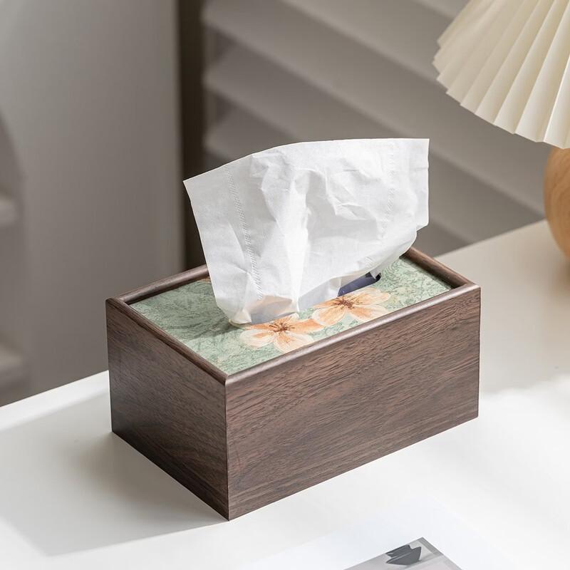 LIEI Wooden Tissue Box & Tea Table