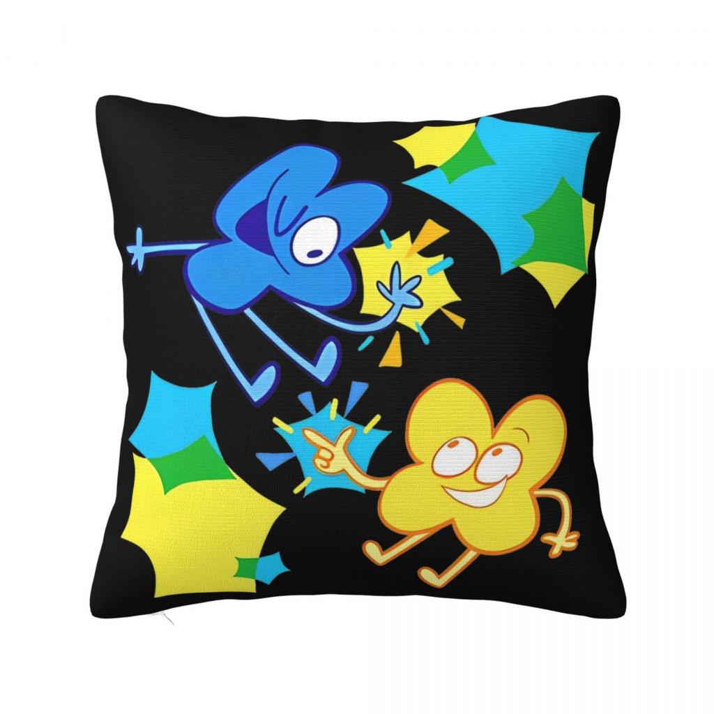 Bfdi Inanimate Insanity Cartoon Square Pillow Cases Battle For Dream Island Cushion Cover Custom Zipper Pillowcase For Sofa 18"