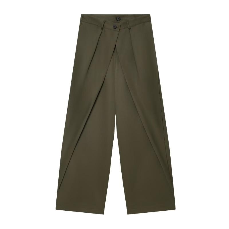 Womens Oversized Wide Leg Trousers With