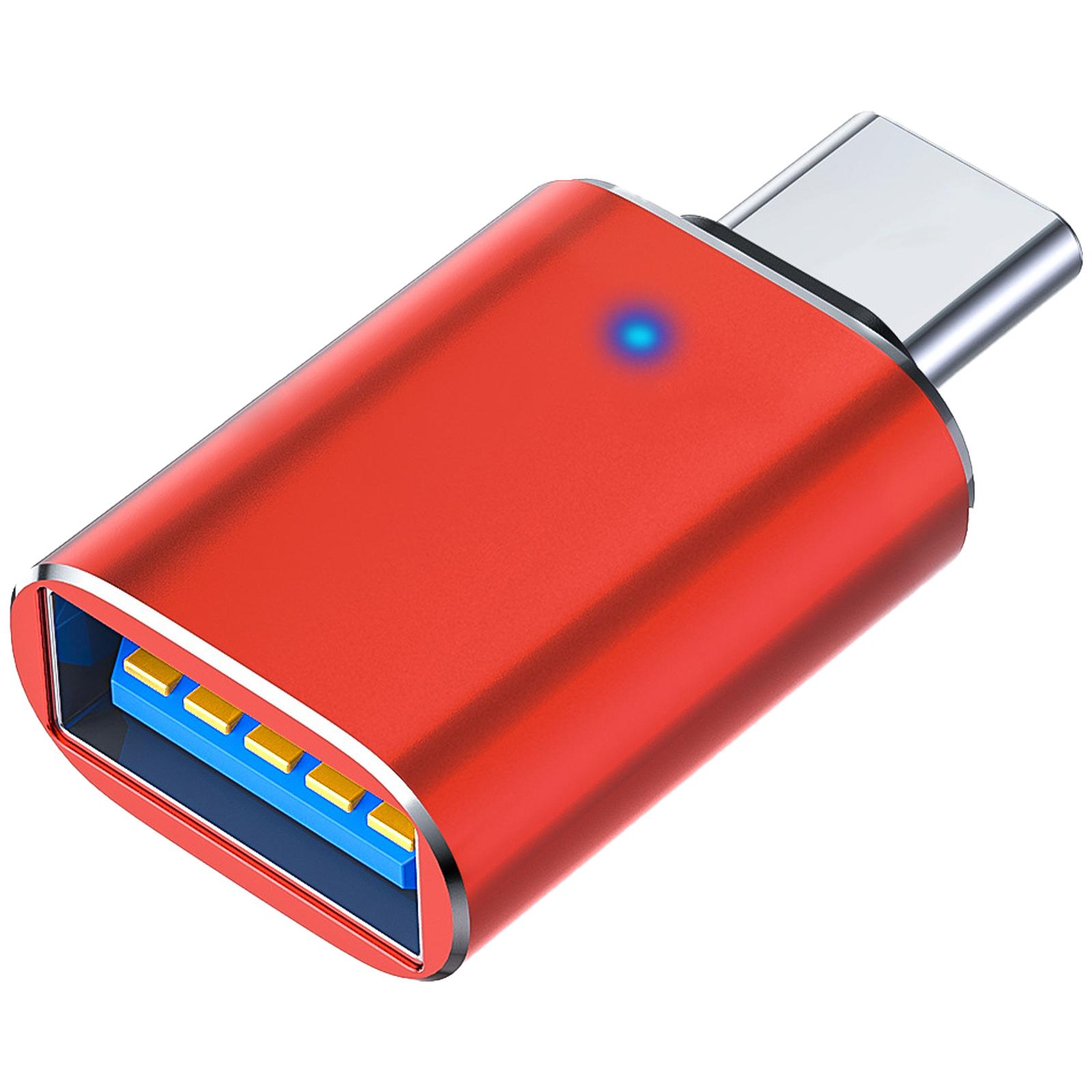 

Короткий USB C - USB адаптер USB Type C Female - USB3.0 Male адаптер Разъемы OTG адаптер для телефонов ноутбуков красный