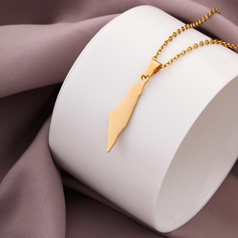 Stainless Steel Hollow Israeli Pendant Necklace for Men & Women - Fashion Jewelry