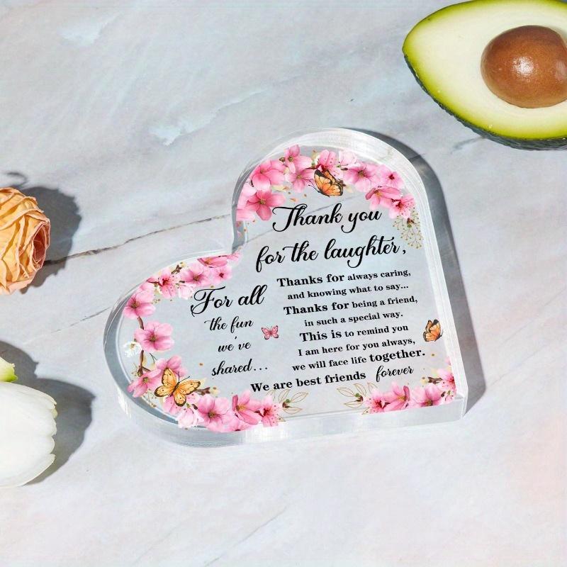 Thank You Gifts for Women Best Friends Forever Plaque for Her Birthday PresentsFestival Statue Decorations