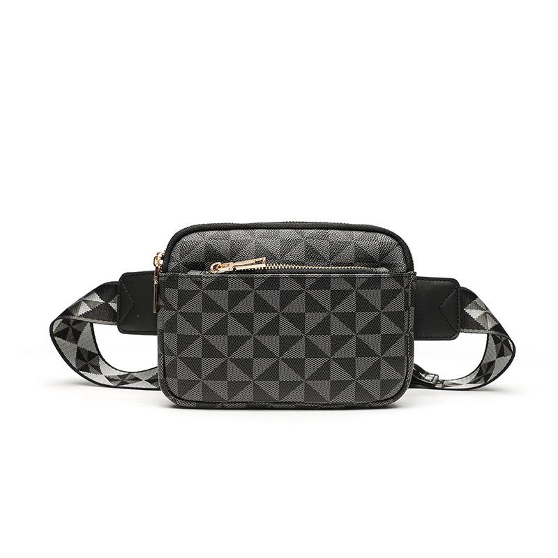 Fashion Crossbody Bag Adjustable Shoulder Strap Shoulder Bag Windmill Print Camera Bag Multi Layer Square Bag