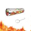 Grillkorb, Spülmaschinenfest, Rollende Grillkörbe für das Grillen im Freien, Edelstahl-BBQ-Grillkorb für Gemüse, Grill