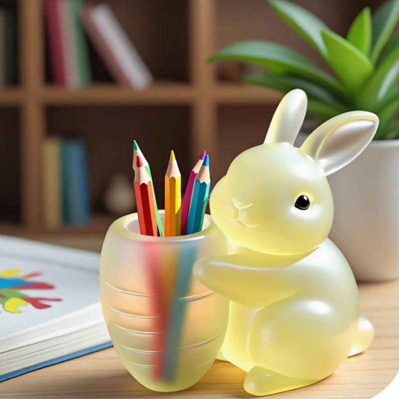 Creative Rabbit Silicone Casting Mold Carrot Planter Mold Craft Projects Decorative Resin Art Supplies Gift For Makers