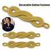 Applique Patch Cheongsam Buttons Gold Color Decorative Button Fastener Sewing Accessories