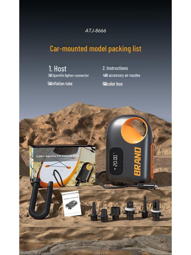 Portable Wireless Air Pump for Car, Tent, Paddle Board, and Kayak
