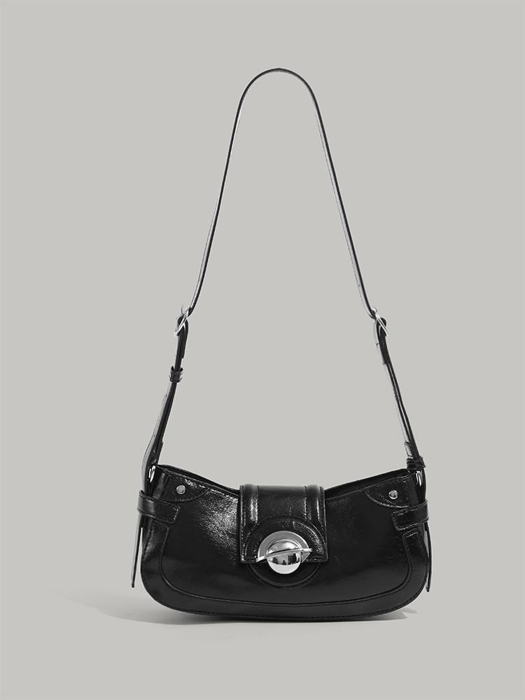 

Bag women s 2025 new underarm hot girl motorcycle bag fashionable and versatile crossbody bag trendy commuter crossbody shoulder bag чёрный