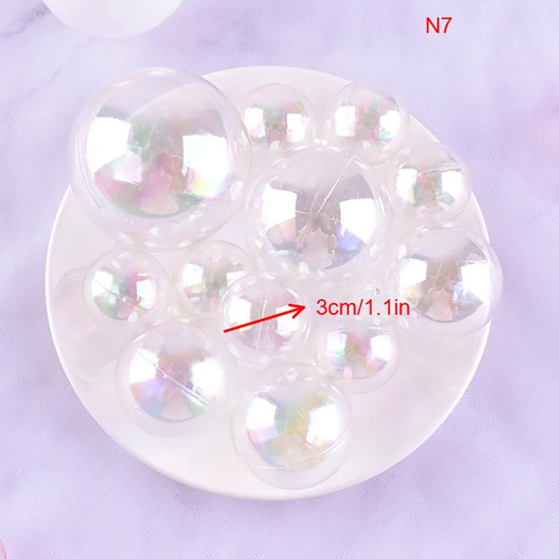 Colorful Spherical Cake Top Transparent Balloon Cupcake Diy Decoration Birthday Party Wedding Anniversary Decoration