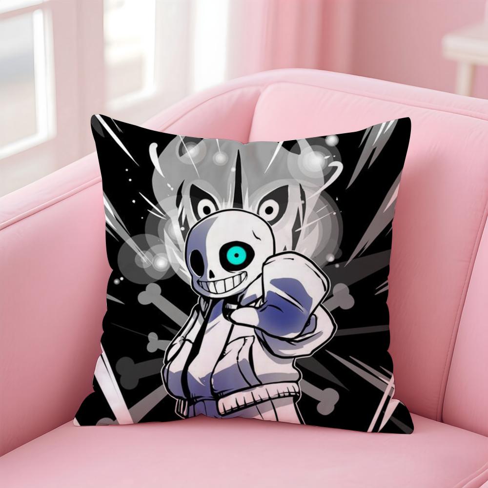 Game U-UndertaleS Cushion Cover Home & Car Multi-Scene Pillow Cover - Reversible, Soft & Durable for Daily Use