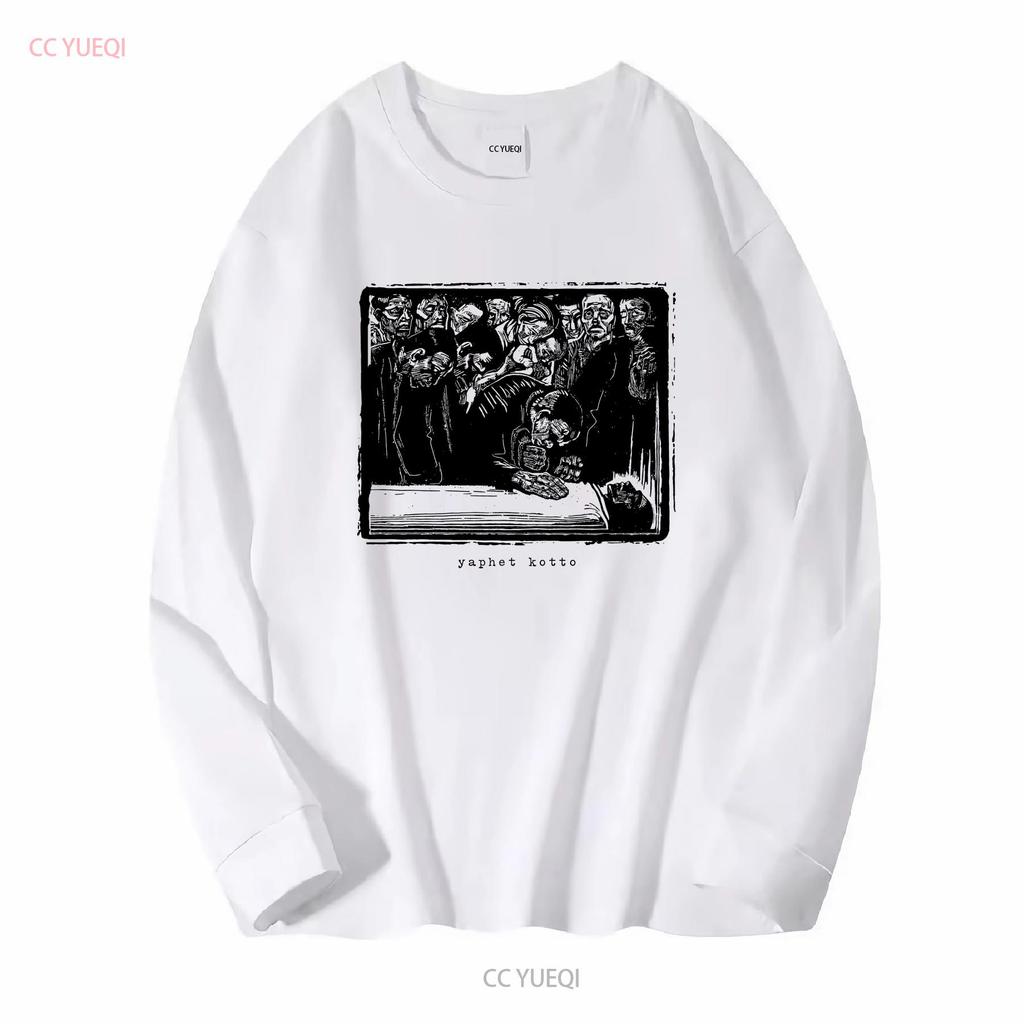 YAPHET KOTTO T-shirt band post-emo hardcore manica lunga o corta vintage lavata morbida top per l'uso quotidiano elasticizzato uomo