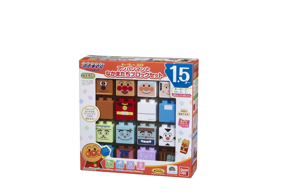 BANDAI BlockLabo Anpanman et ses amis, jeu de construction pour enfants et adultes, 1,5 m