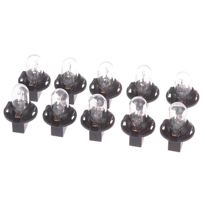 10PC 5W 12V Car Led Bulb Interior Lights Dashboard Heating Indicator Wedge Auto Instrument Lamp Air Conditioning Lamp