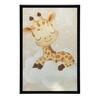 Plakat Sen Żyrafy Plakat Sen Żyrafy, 70X100 Cm, Rama Drewniana Ciemny Brąz, Papier Matowy 230 Gsm