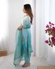 Women Party Wear Designer Kurta Pant Dupatta Set Indian Bollywood Top Tunic Kurti Dress